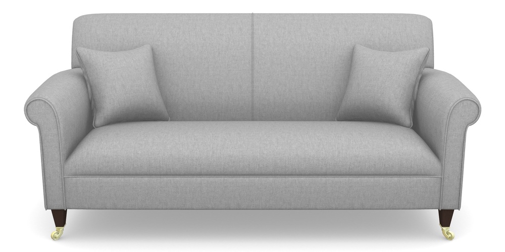 Product photograph of Petworth 3 Seater Sofa In Easy Clean Plain - Silver from Sofas and Stuff Limited