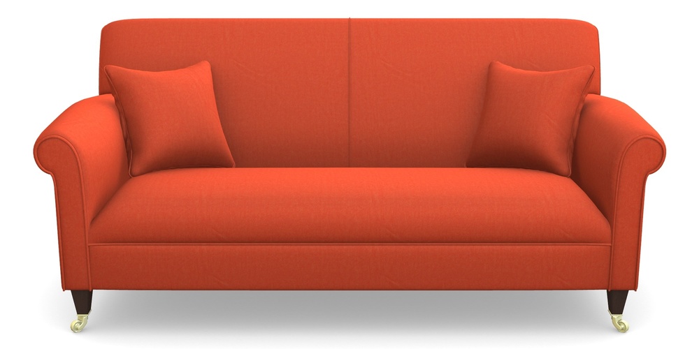 Product photograph of Petworth 3 Seater Sofa In House Velvet - Terracotta from Sofas and Stuff Limited