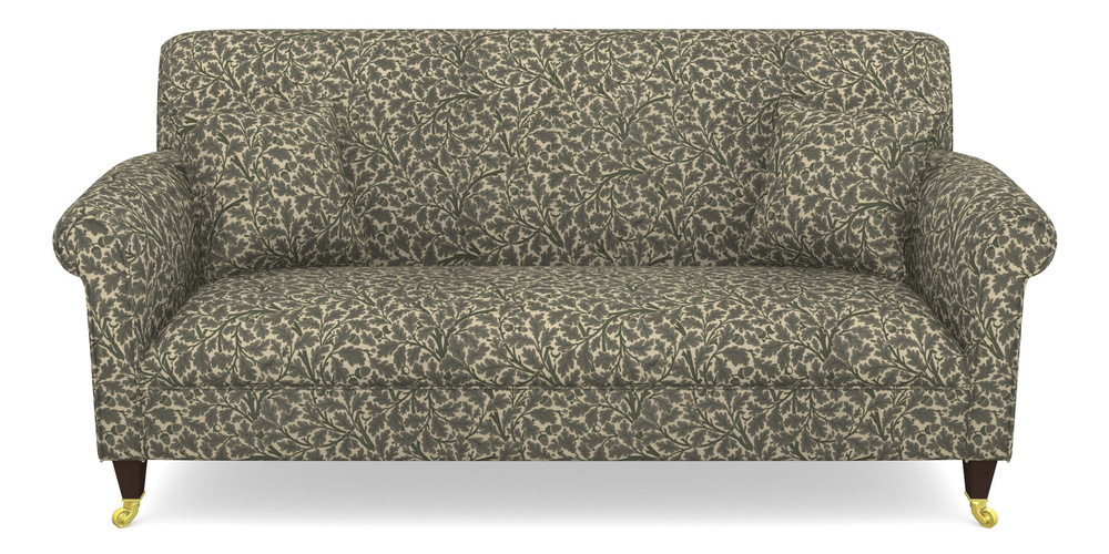 Product photograph of Petworth 3 Seater Sofa In V A Drawn From Nature Collection - Oak Tree - Dark Green from Sofas and Stuff Limited