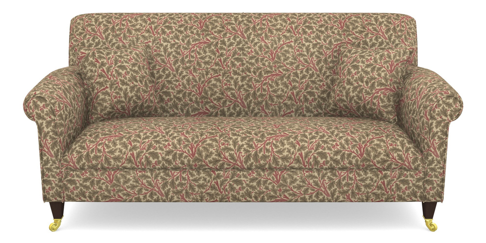 Product photograph of Petworth 3 Seater Sofa In V A Drawn From Nature Collection - Oak Tree - Red from Sofas and Stuff Limited