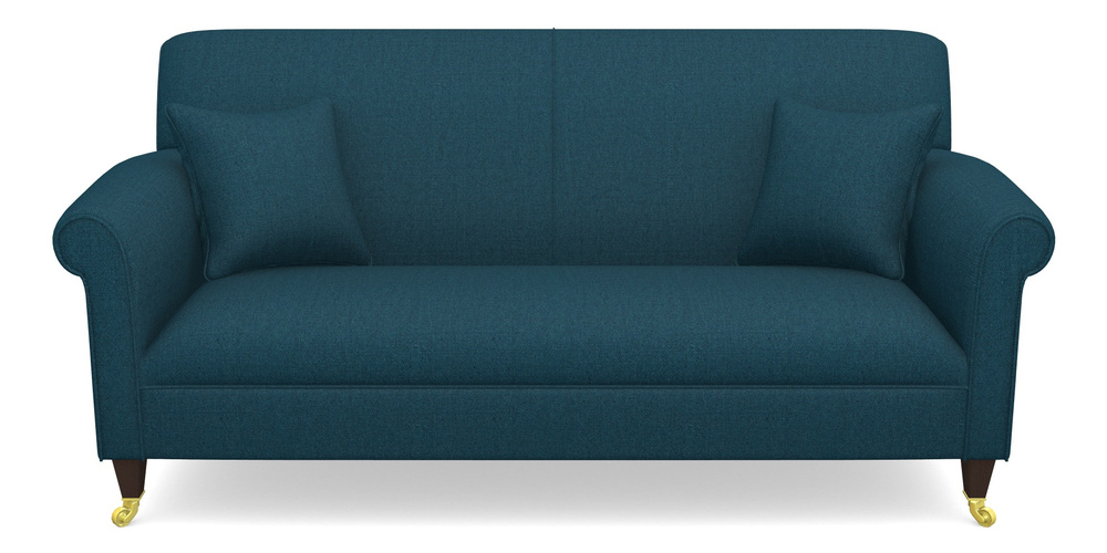 Product photograph of Petworth 3 Seater Sofa In Plain Linen Cotton - Ink Pot from Sofas and Stuff Limited