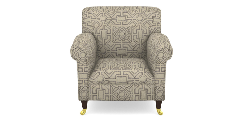 Product photograph of Petworth Chair In Rhs Collection - Large Knot Garden Linen - Grey from Sofas and Stuff Limited