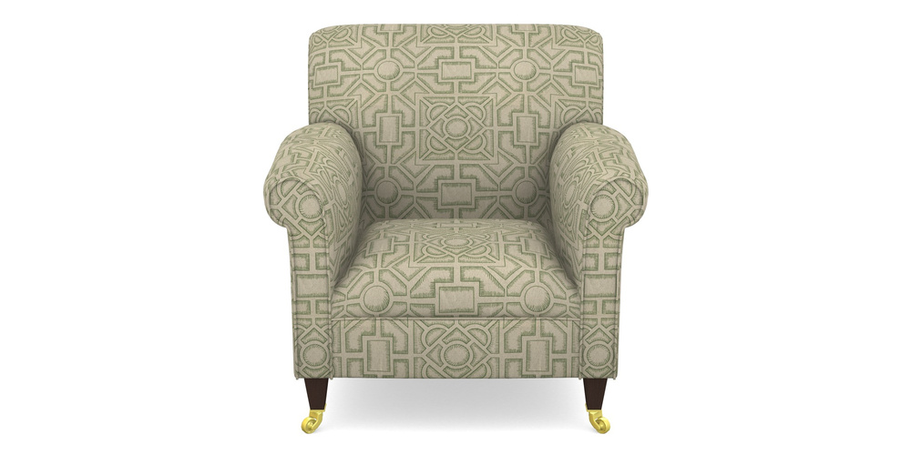 Product photograph of Petworth Chair In Rhs Collection - Large Knot Garden Linen - Green from Sofas and Stuff Limited