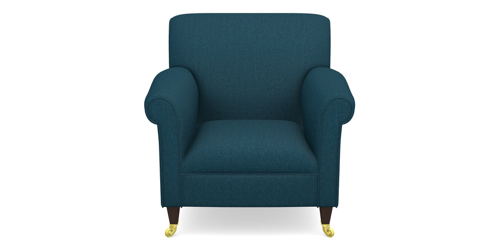Product photograph of Petworth Chair In Plain Linen Cotton - Ink Pot from Sofas and Stuff Limited