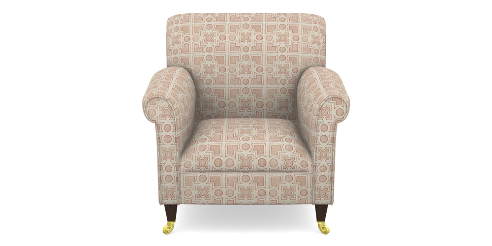 Product photograph of Petworth Chair In Rhs Collection - Small Knot Garden Cotton Weave - Terracotta from Sofas and Stuff Limited