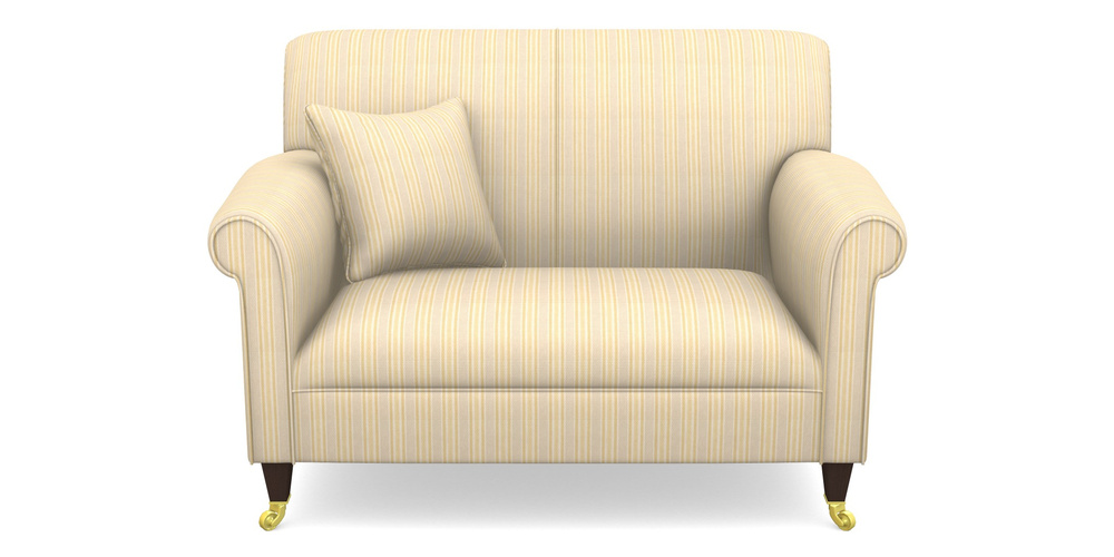 Product photograph of Petworth Snuggler In Cloth 22 - Racing Stripes Ayr - Lemon from Sofas and Stuff Limited