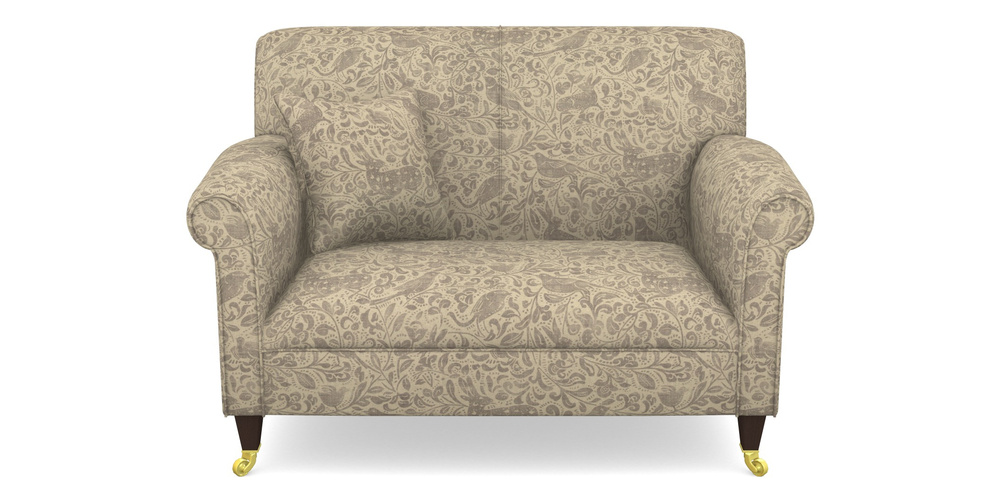 Product photograph of Petworth Snuggler In V A Drawn From Nature - Bird And Rabbit - Grey from Sofas and Stuff Limited