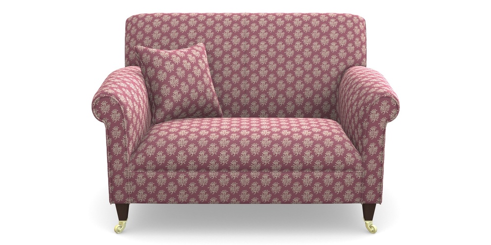 Product photograph of Petworth Snuggler In Cloth 21 - Coral 1 - Cassis from Sofas and Stuff Limited