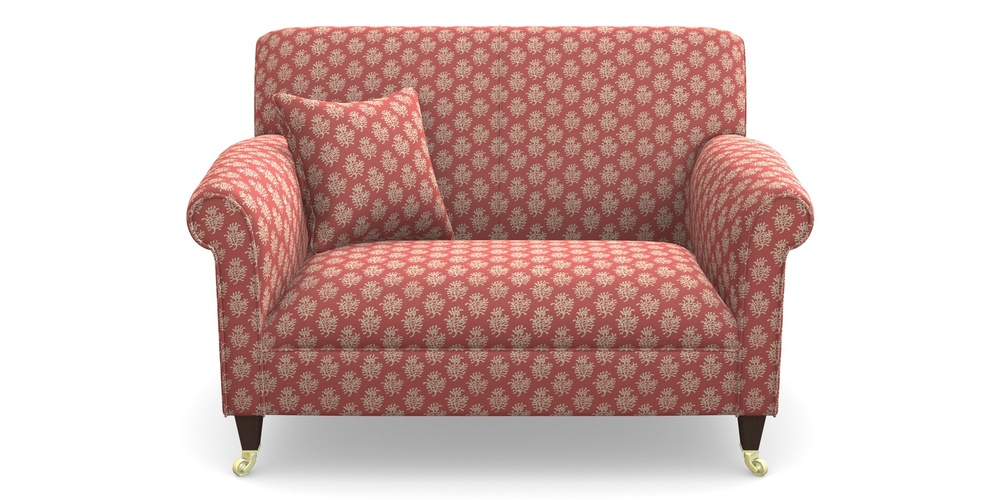 Product photograph of Petworth Snuggler In Cloth 21 - Coral 1 - Ginger Snap from Sofas and Stuff Limited