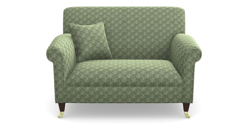 Product photograph of Petworth Snuggler In Cloth 21 - Decorative Leaf - Forest from Sofas and Stuff Limited