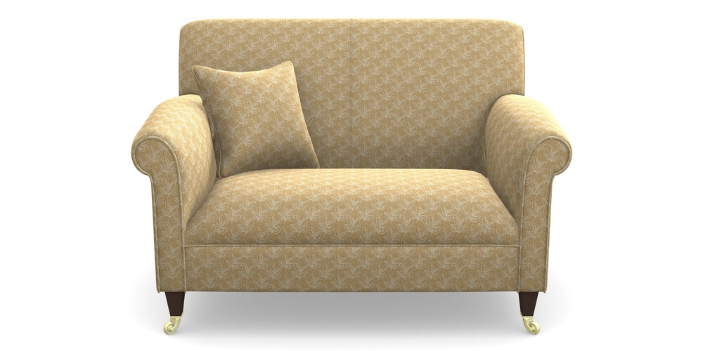 Product photograph of Petworth Snuggler In Cloth 21 - Decorative Leaf - Quince from Sofas and Stuff Limited