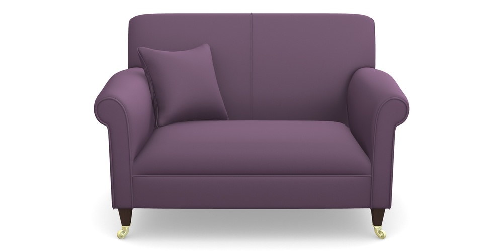 Product photograph of Petworth Snuggler In Clever Glossy Velvet - Blackcurrant from Sofas and Stuff Limited