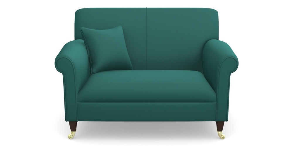 Product photograph of Petworth Snuggler In Clever Glossy Velvet - Kingfisher from Sofas and Stuff Limited