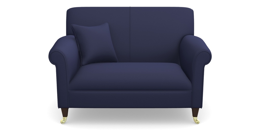 Product photograph of Petworth Snuggler In Clever Glossy Velvet - Navy from Sofas and Stuff Limited