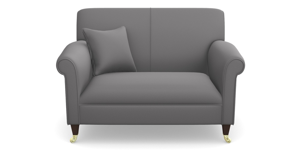 Product photograph of Petworth Snuggler In Clever Glossy Velvet - Shadow from Sofas and Stuff Limited