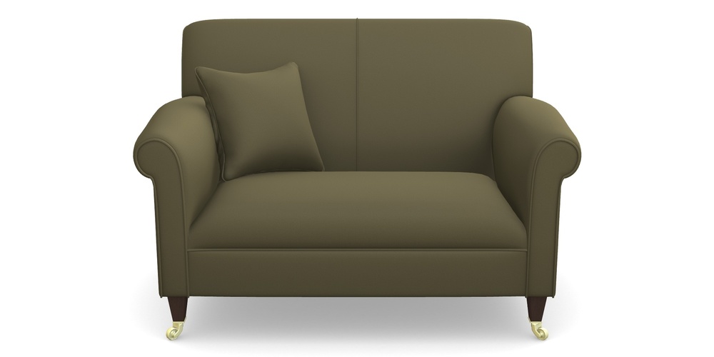 Product photograph of Petworth Snuggler In Clever Glossy Velvet - Sherwood from Sofas and Stuff Limited