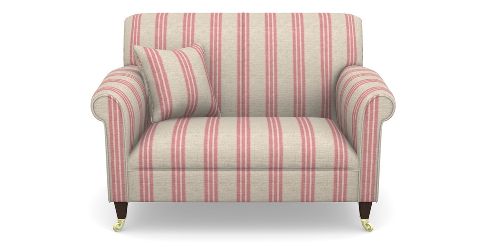 Product photograph of Petworth Snuggler In Cloth 18 Stripes - Bengal - Cranberry from Sofas and Stuff Limited