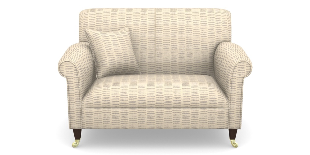 Product photograph of Petworth Snuggler In Cloth 18 - Daub - Lavender from Sofas and Stuff Limited