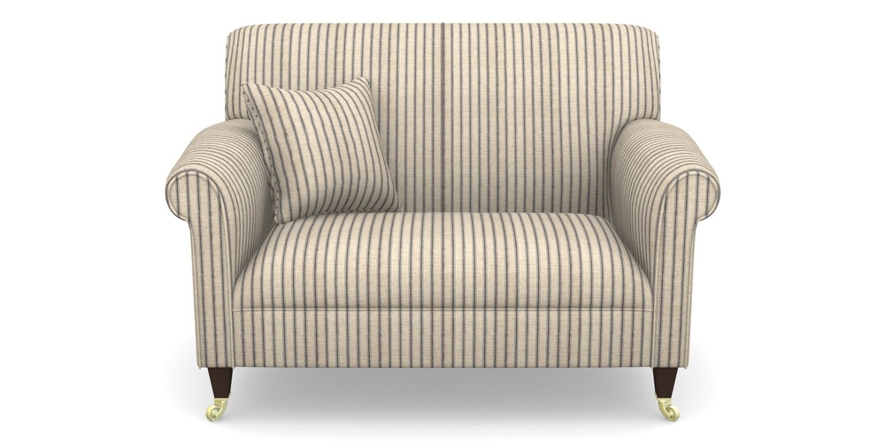 Product photograph of Petworth Snuggler In Cloth 18 Stripes - Ticking - Bible Black from Sofas and Stuff Limited