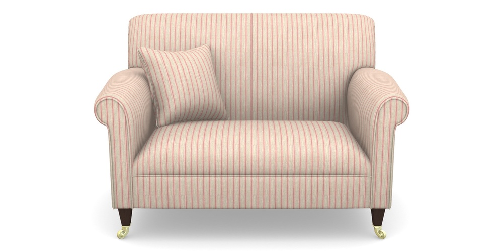 Product photograph of Petworth Snuggler In Cloth 18 Stripes - Ticking - Cranberry from Sofas and Stuff Limited