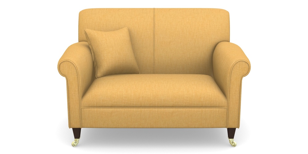 Product photograph of Petworth Snuggler In Clever Cotton Mix - Mustard from Sofas and Stuff Limited