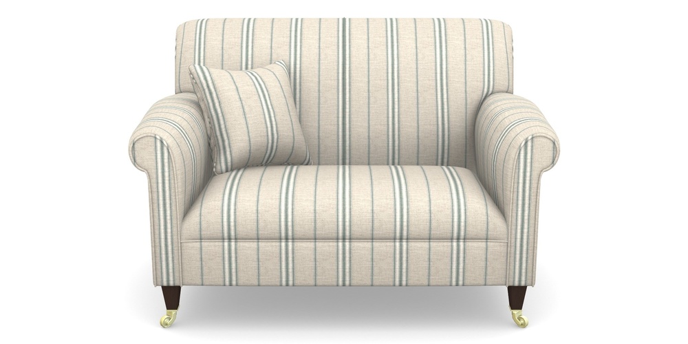 Product photograph of Petworth Snuggler In Cloth 18 Stripes - Regimental - Basil from Sofas and Stuff Limited