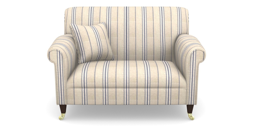 Product photograph of Petworth Snuggler In Cloth 18 Stripes - Regimental - Indigo from Sofas and Stuff Limited