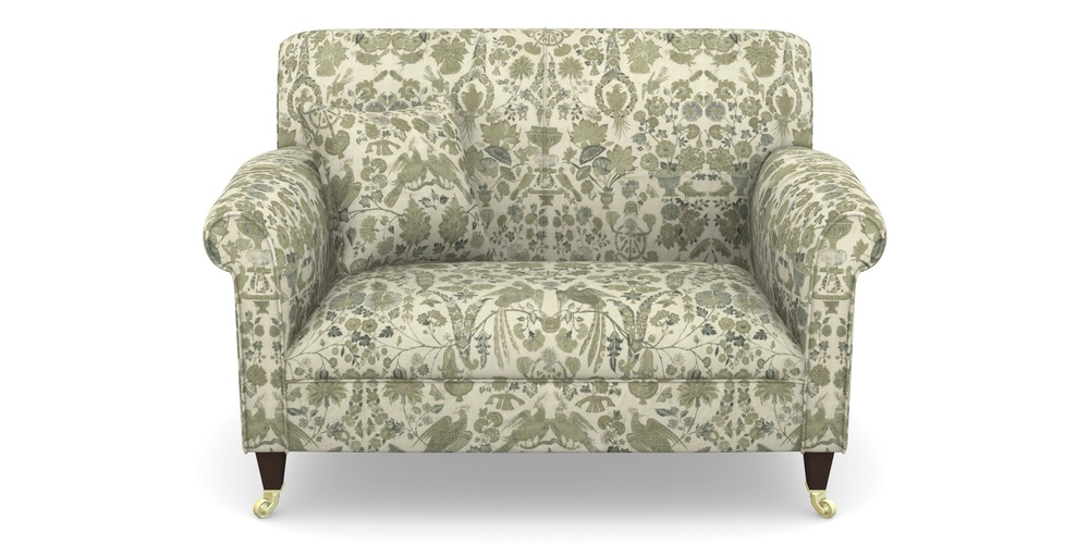 Product photograph of Petworth Snuggler In V A Brompton Collection - Coromandel - Basil from Sofas and Stuff Limited