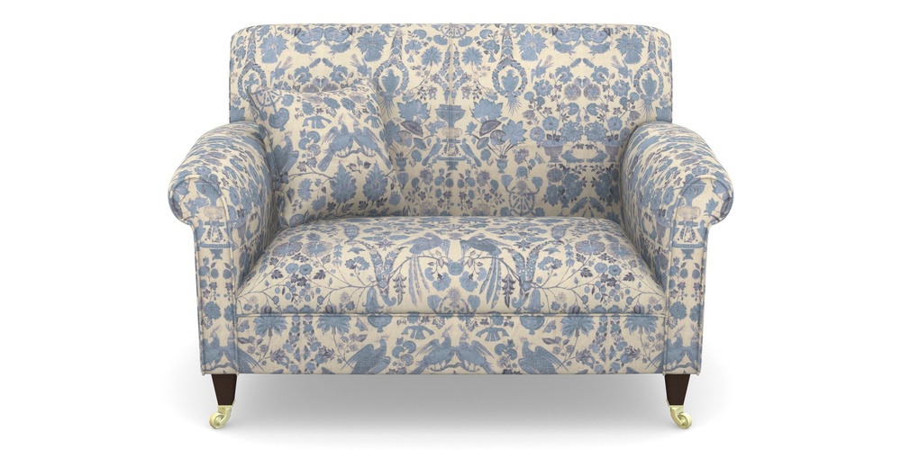 Product photograph of Petworth Snuggler In V A Brompton Collection - Coromandel - Morning Blue from Sofas and Stuff Limited