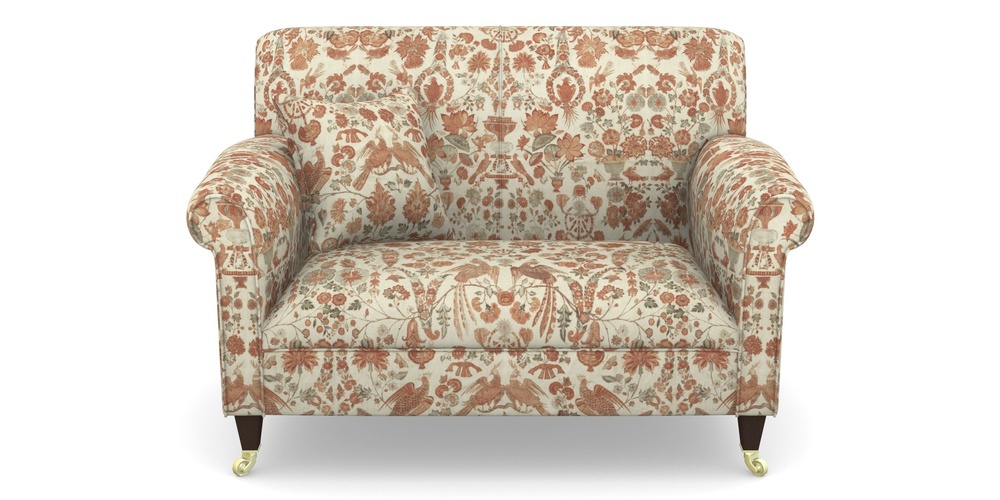 Product photograph of Petworth Snuggler In V A Brompton Collection - Coromandel - Terracotta from Sofas and Stuff Limited