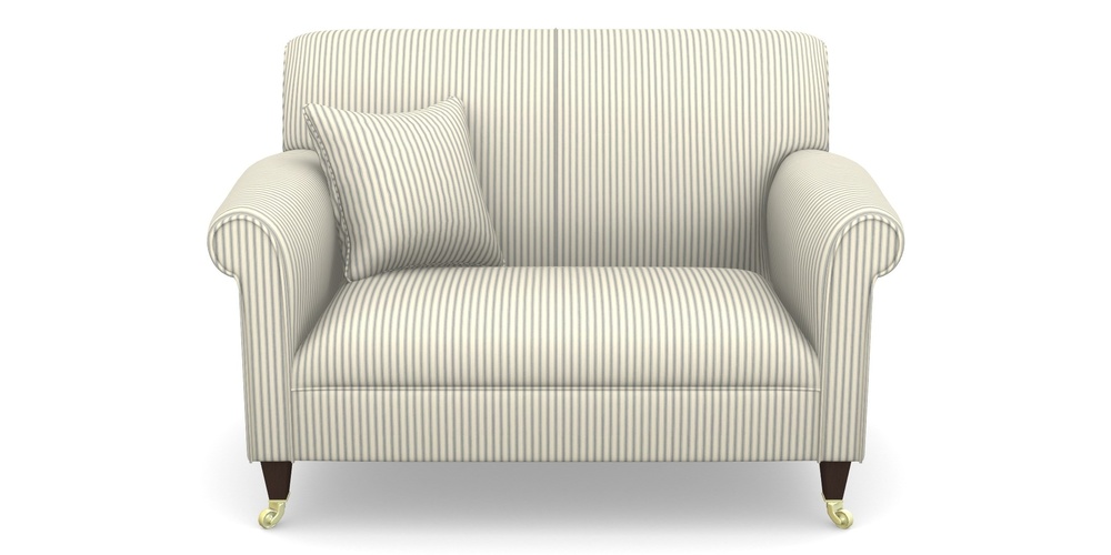 Product photograph of Petworth Snuggler In Cotton Stripe - Airforce from Sofas and Stuff Limited