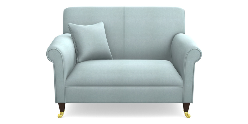 Product photograph of Petworth Snuggler In Clever Tough And Eco Velvet - Mineral from Sofas and Stuff Limited