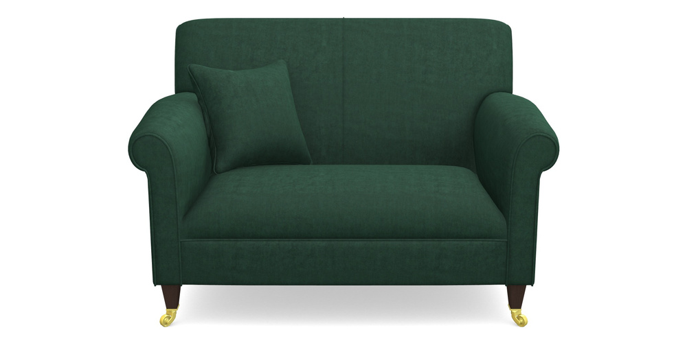 Product photograph of Petworth Snuggler In Clever Tough And Eco Velvet - Pine from Sofas and Stuff Limited