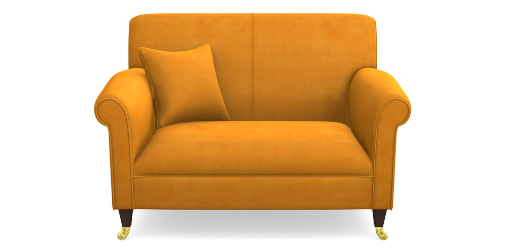 Product photograph of Petworth Snuggler In Clever Tough And Eco Velvet - Spice from Sofas and Stuff Limited