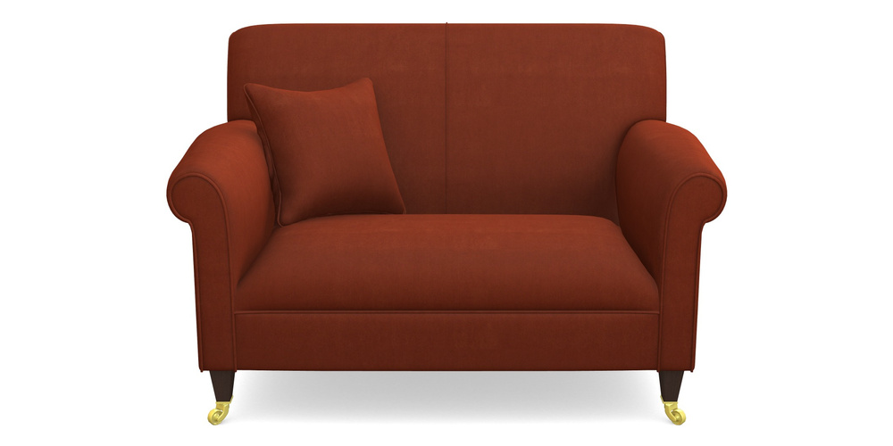 Product photograph of Petworth Snuggler In Clever Tough And Eco Velvet - Tawny from Sofas and Stuff Limited