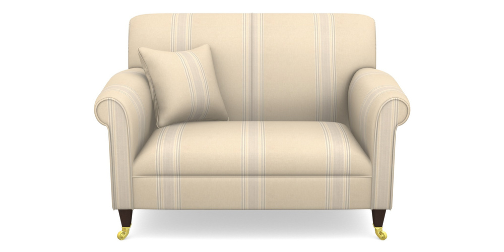 Product photograph of Petworth Snuggler In Cloth 22 - Racing Stripes Cheltenham - Dove from Sofas and Stuff Limited