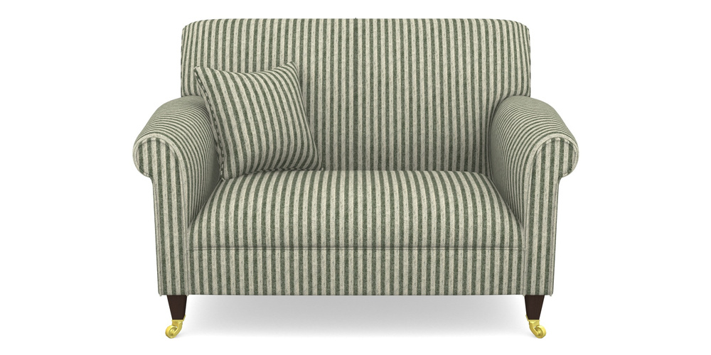 Product photograph of Petworth Snuggler In Cloth 22 - Pinstripe - Courgette from Sofas and Stuff Limited