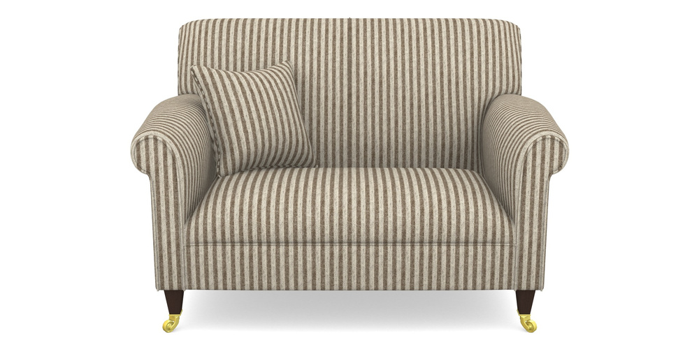 Product photograph of Petworth Snuggler In Cloth 22 - Pinstripe - Peat from Sofas and Stuff Limited