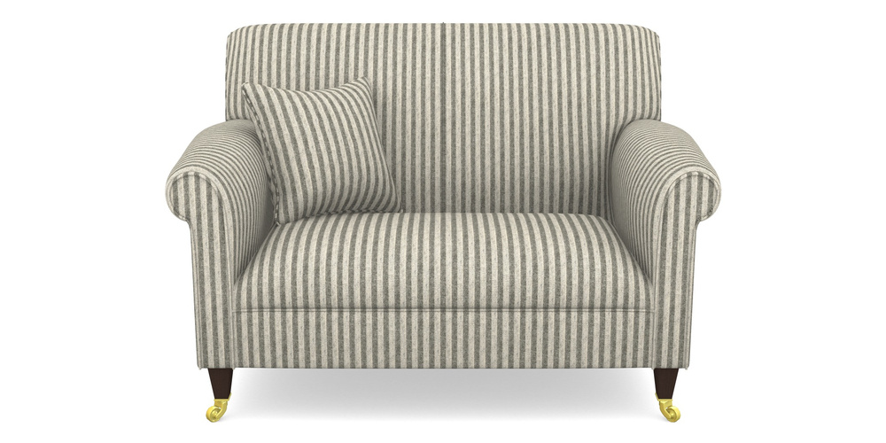 Product photograph of Petworth Snuggler In Cloth 22 - Pinstripe - Seal from Sofas and Stuff Limited