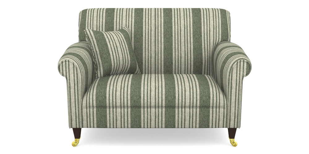 Product photograph of Petworth Snuggler In Cloth 22 - Bayadere - Courgette from Sofas and Stuff Limited