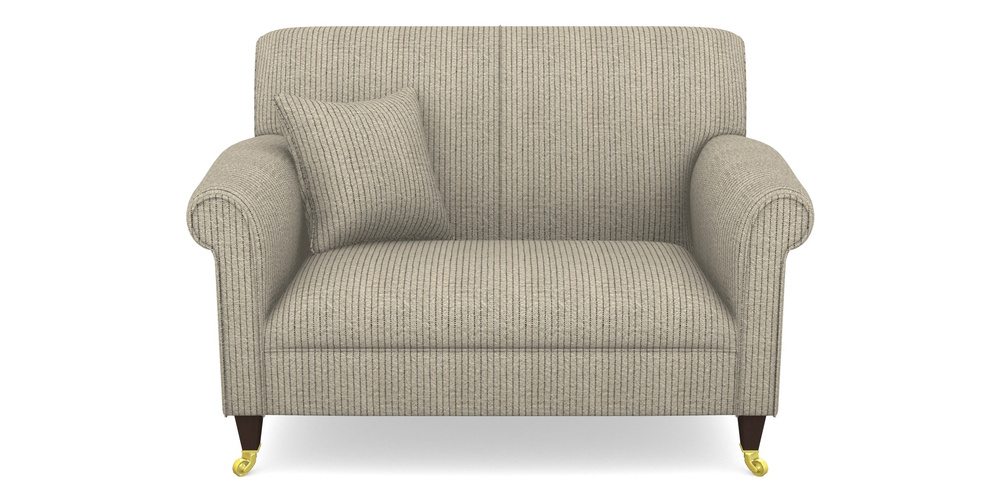 Product photograph of Petworth Snuggler In Cloth 20 - Design 5 - Black Stripe from Sofas and Stuff Limited