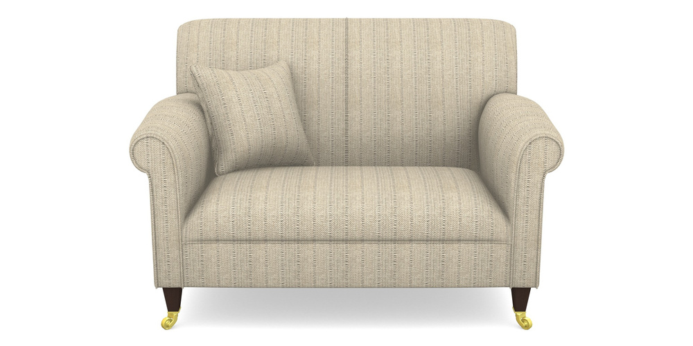 Product photograph of Petworth Snuggler In Cloth 20 - Design 1 - Natural Herringbone from Sofas and Stuff Limited