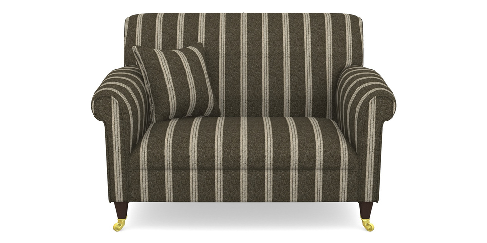 Product photograph of Petworth Snuggler In Cloth 20 - Design 2 - Olive Stripe from Sofas and Stuff Limited