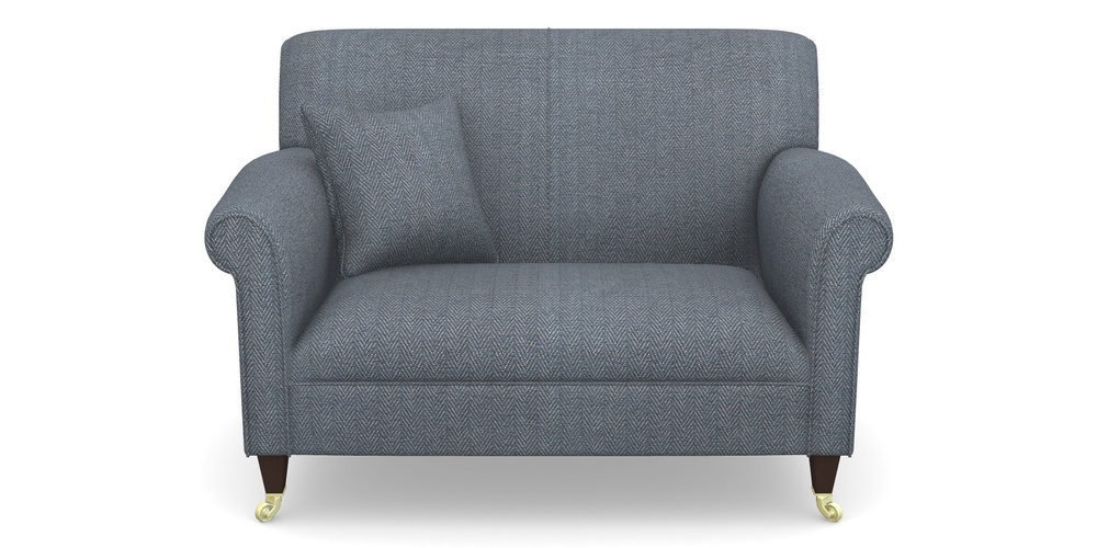 Product photograph of Petworth Snuggler In Dundee Herringbone - Denim from Sofas and Stuff Limited