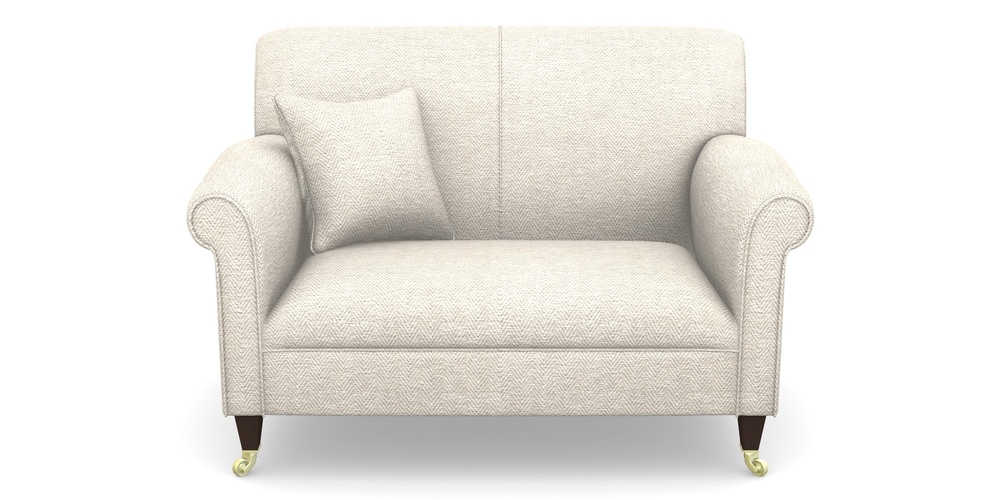 Product photograph of Petworth Snuggler In Dundee Herringbone - Linen from Sofas and Stuff Limited