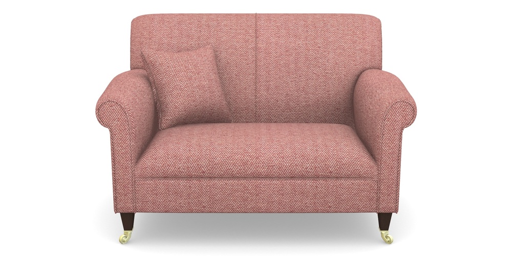 Product photograph of Petworth Snuggler In Dundee Herringbone - Rose from Sofas and Stuff Limited