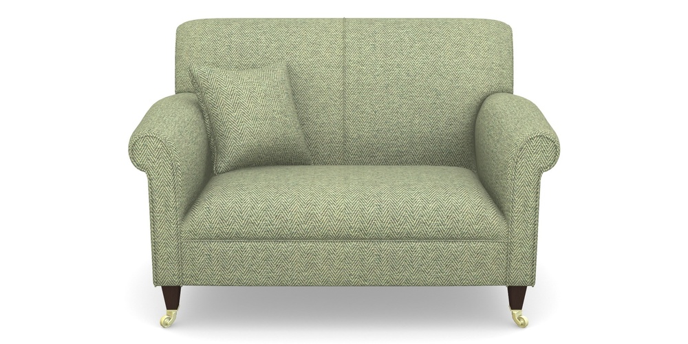 Product photograph of Petworth Snuggler In Dundee Herringbone - Sage from Sofas and Stuff Limited