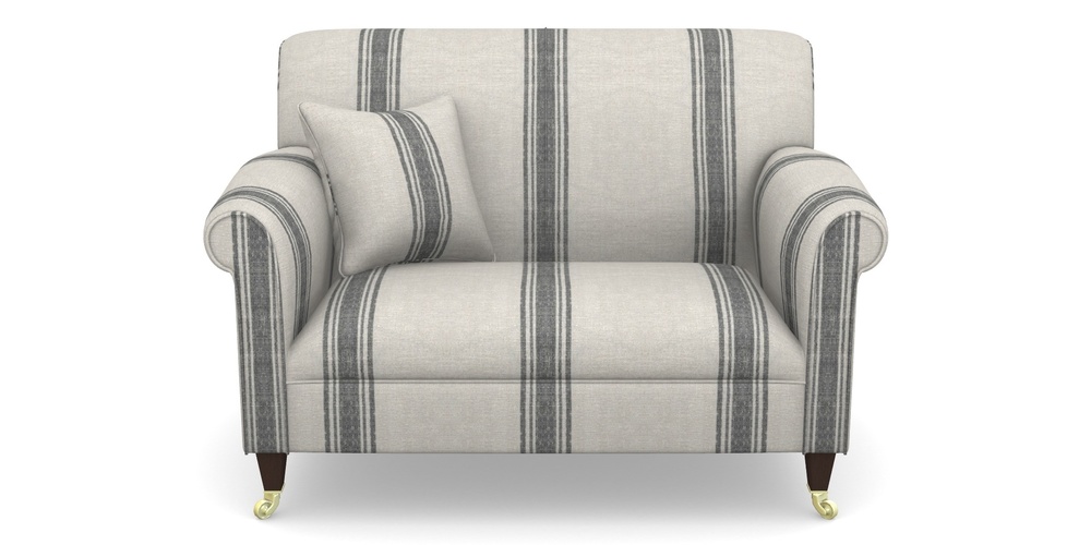 Product photograph of Petworth Snuggler In Flemish Stripe - Flemish Black from Sofas and Stuff Limited