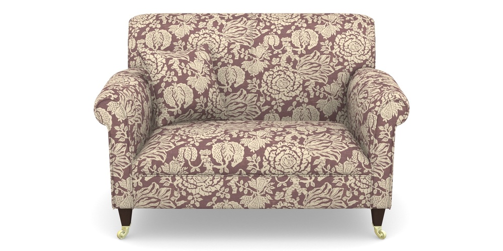 Product photograph of Petworth Snuggler In V A Brompton Collection - Flowering Kale - Cacao from Sofas and Stuff Limited