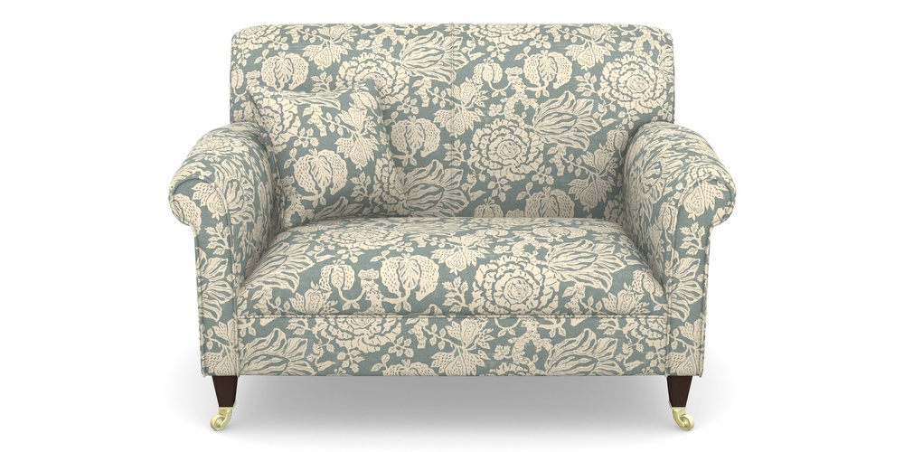 Product photograph of Petworth Snuggler In V A Brompton Collection - Flowering Kale - Pebble from Sofas and Stuff Limited